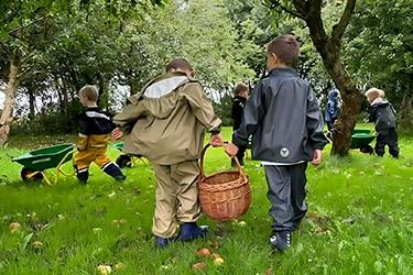 Astronauter på æbletur i Naturens Uge